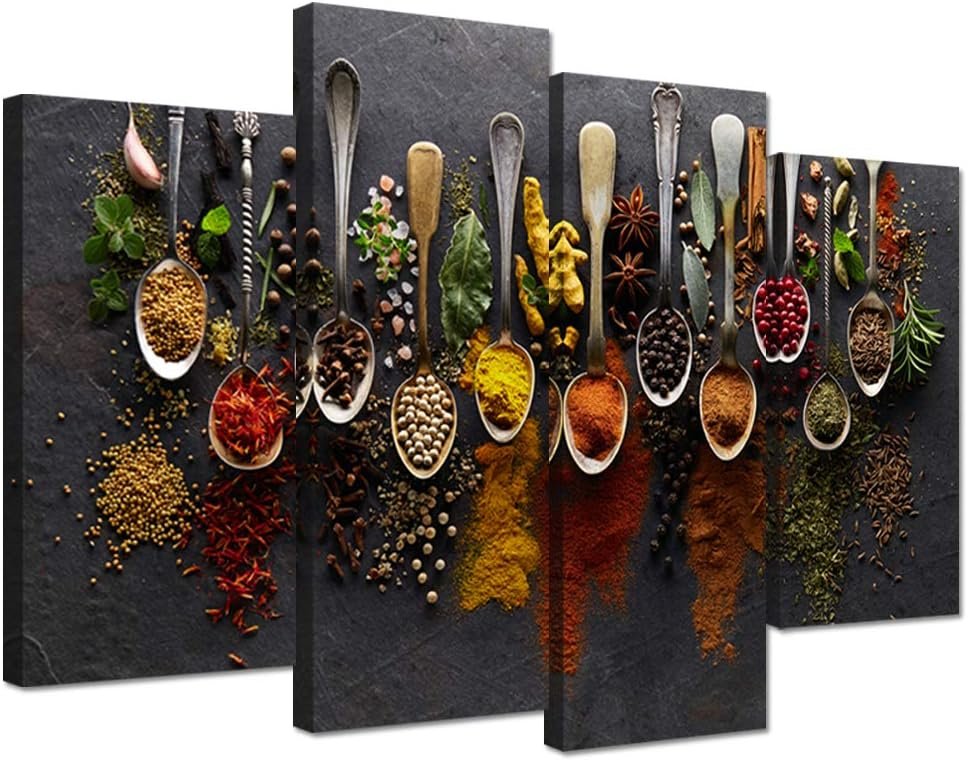 Colorful Spice Kitchen Wall Art