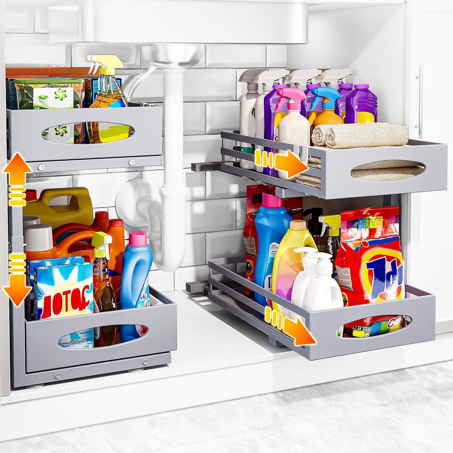 Under Sink Organizer, Heavy Duty Metal - Image 3