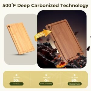 Alternative view of Bamboo Cutting Board for Kitchen