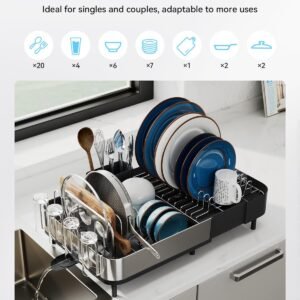 Alternative view of SUNLY Expandable Dish Drying Rack