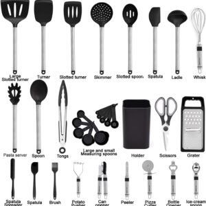 Alternative view of Kitchen Utensils Set-Silicone Cooking Utensils